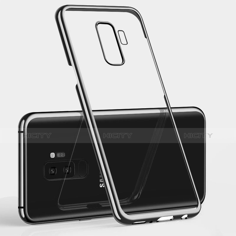 Custodia Silicone Trasparente Ultra Sottile Morbida T15 per Samsung Galaxy S9 Plus Nero