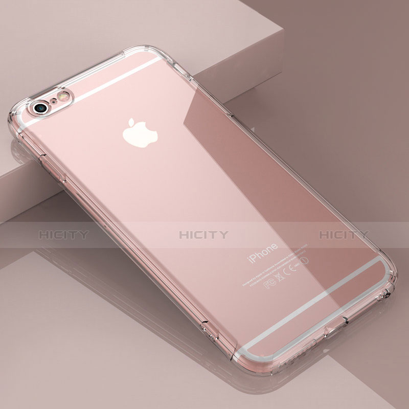 Custodia Silicone Trasparente Ultra Sottile Morbida T16 per Apple iPhone 6 Plus Chiaro