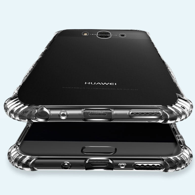 Custodia Silicone Trasparente Ultra Sottile Morbida T16 per Huawei Mate 10 Chiaro