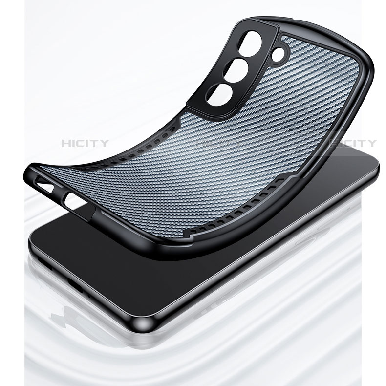 Custodia Silicone Trasparente Ultra Sottile Morbida T16 per Samsung Galaxy S23 5G Nero