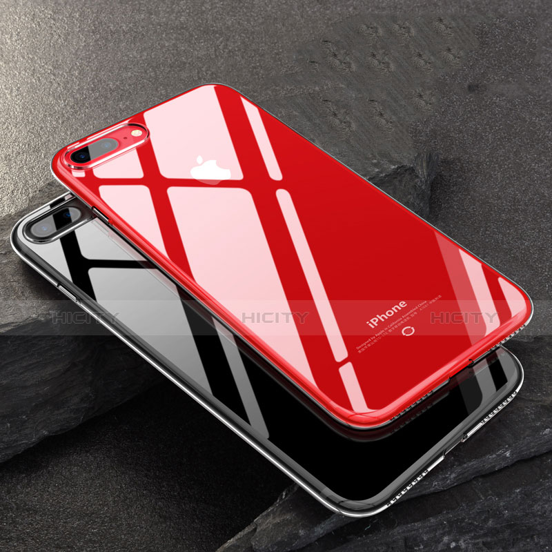 Custodia Silicone Trasparente Ultra Sottile Morbida T17 per Apple iPhone 8 Plus Chiaro