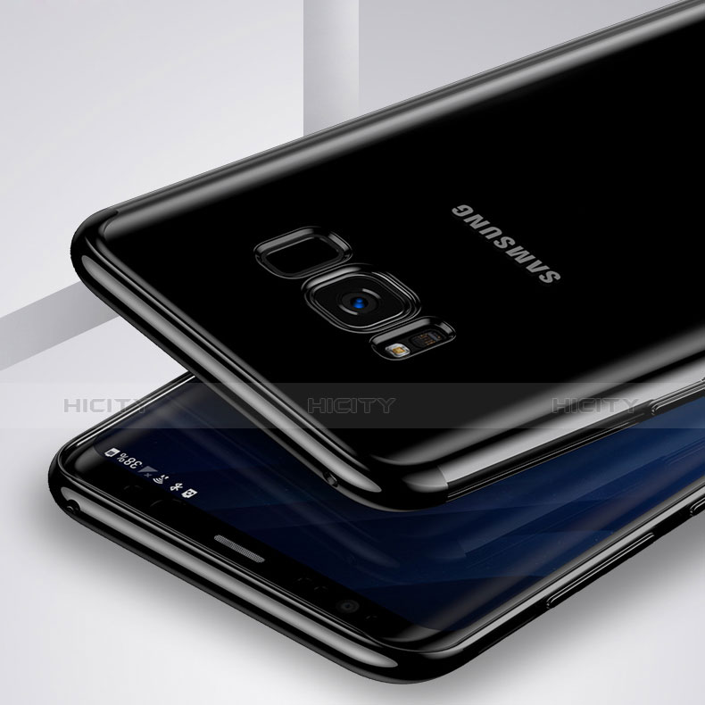 Custodia Silicone Trasparente Ultra Sottile Morbida T17 per Samsung Galaxy S8 Nero