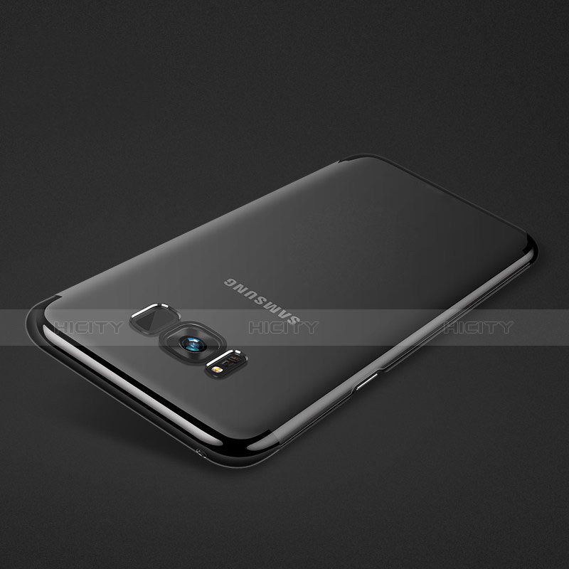 Custodia Silicone Trasparente Ultra Sottile Morbida T18 per Samsung Galaxy S8 Nero
