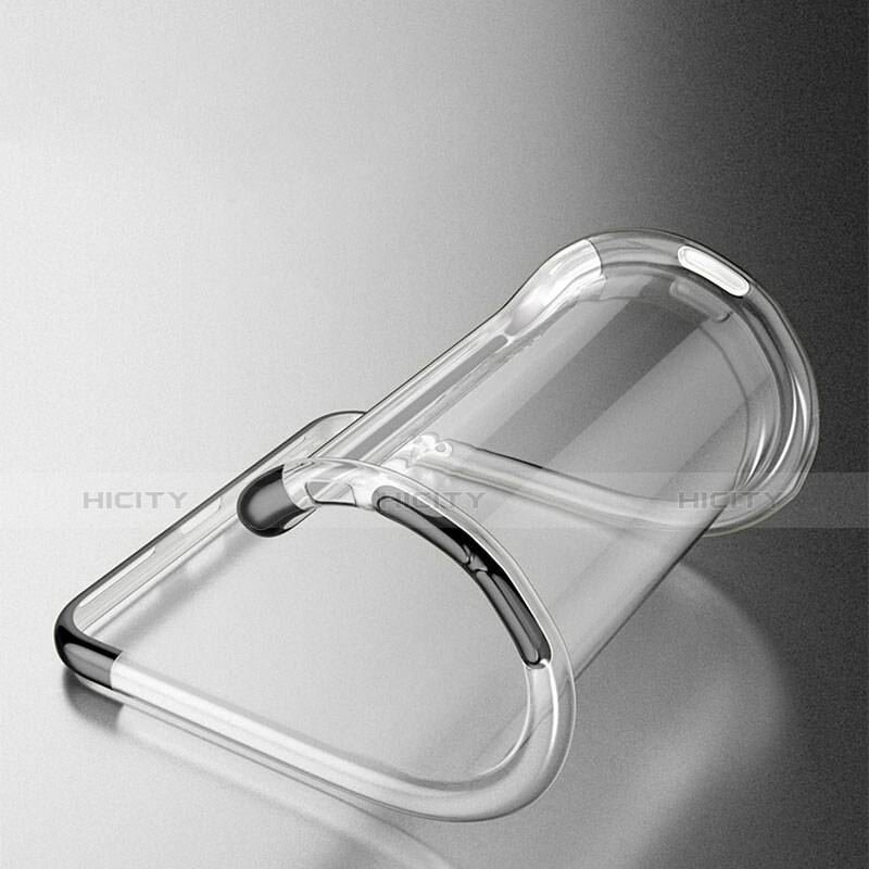 Custodia Silicone Trasparente Ultra Sottile Morbida T19 per Apple iPhone 7 Nero