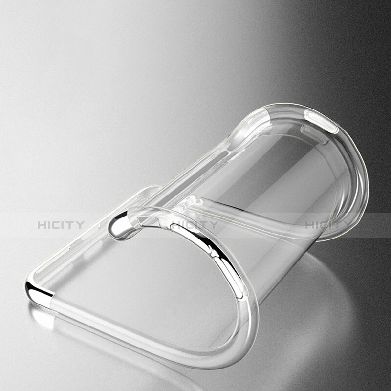 Custodia Silicone Trasparente Ultra Sottile Morbida T19 per Apple iPhone 8 Argento