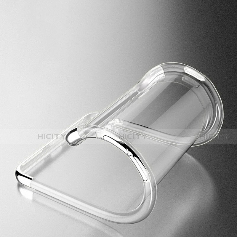 Custodia Silicone Trasparente Ultra Sottile Morbida T19 per Apple iPhone SE (2020) Argento