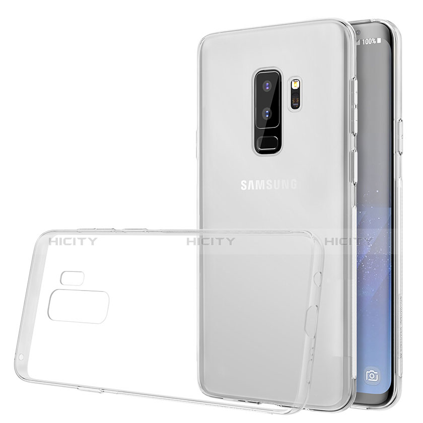 Custodia Silicone Trasparente Ultra Sottile Morbida T20 per Samsung Galaxy S9 Plus Bianco