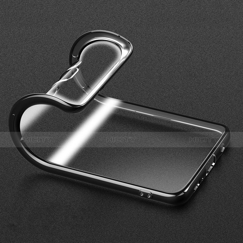 Custodia Silicone Trasparente Ultra Sottile Morbida T21 per Samsung Galaxy S9 Plus Blu