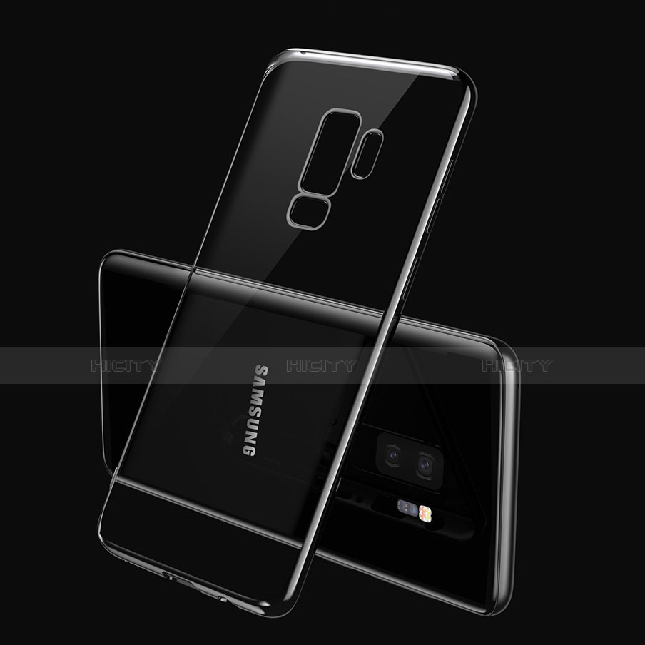 Custodia Silicone Trasparente Ultra Sottile Morbida T21 per Samsung Galaxy S9 Plus Blu