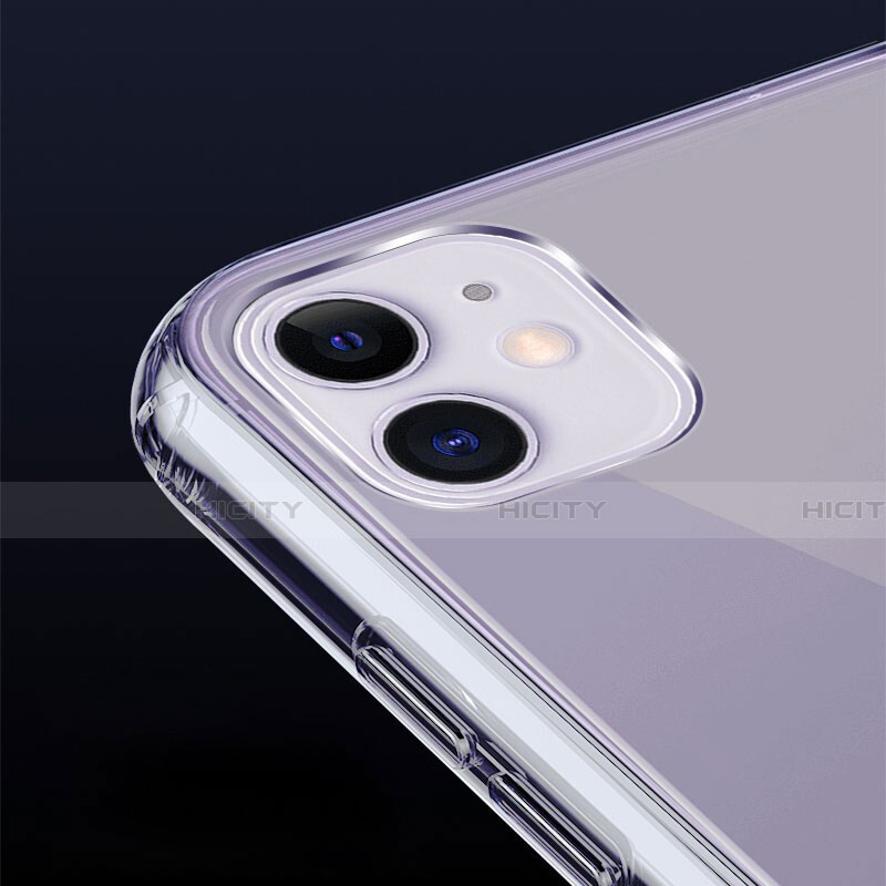 Custodia Silicone Trasparente Ultra Sottile Morbida U02 per Apple iPhone 11 Chiaro