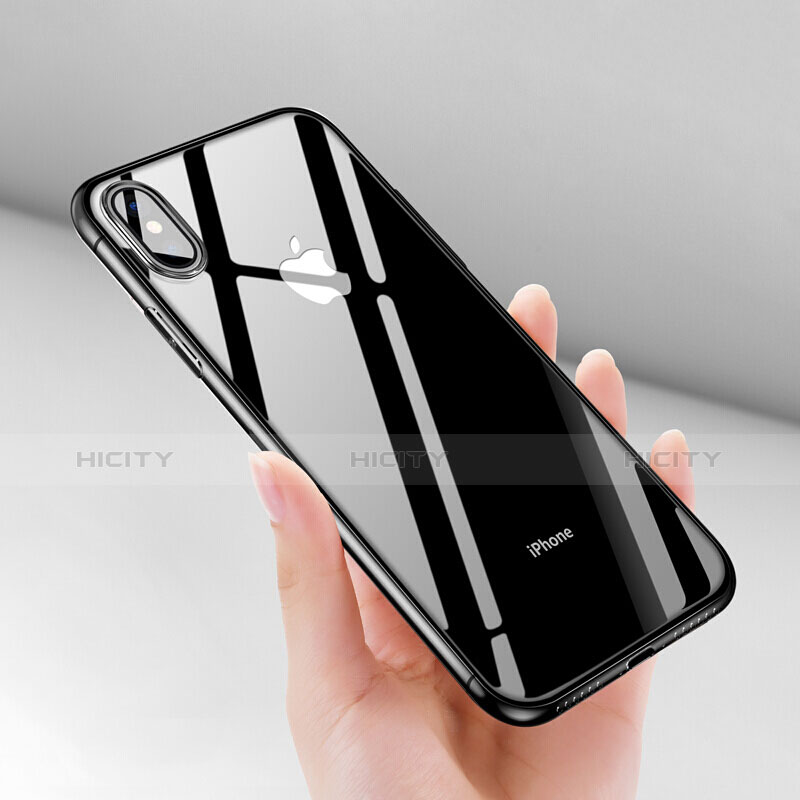 Custodia Silicone Trasparente Ultra Sottile Morbida V05 per Apple iPhone Xs Max Chiaro