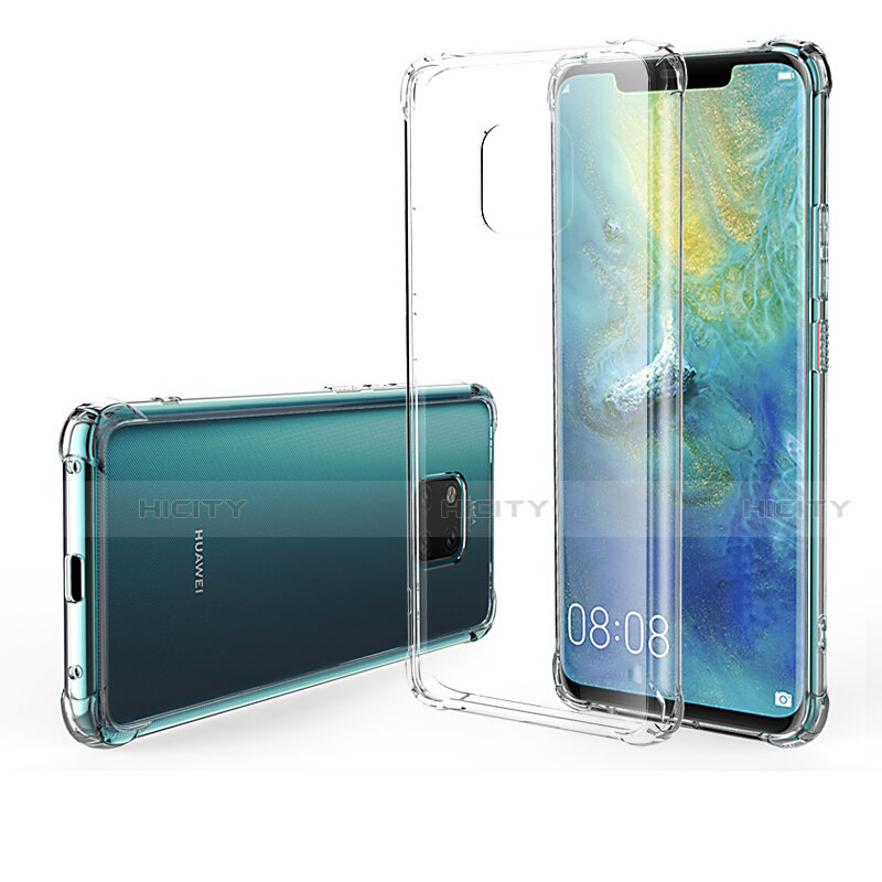 Custodia Silicone Trasparente Ultra Sottile Morbida Z01 per Huawei Mate 20 Pro Chiaro