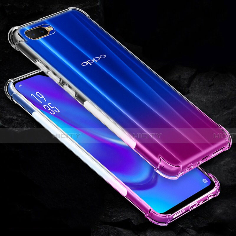 Custodia Silicone Trasparente Ultra Sottile Morbida Z02 per Oppo R15X Chiaro