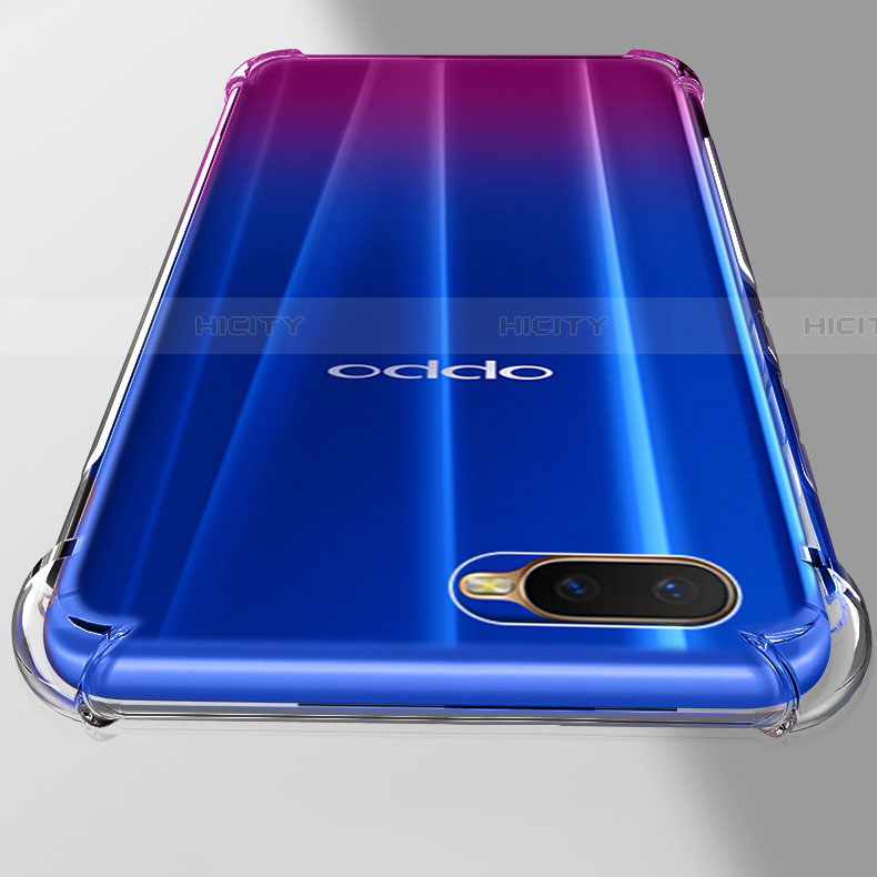 Custodia Silicone Trasparente Ultra Sottile Morbida Z02 per Oppo RX17 Neo Chiaro