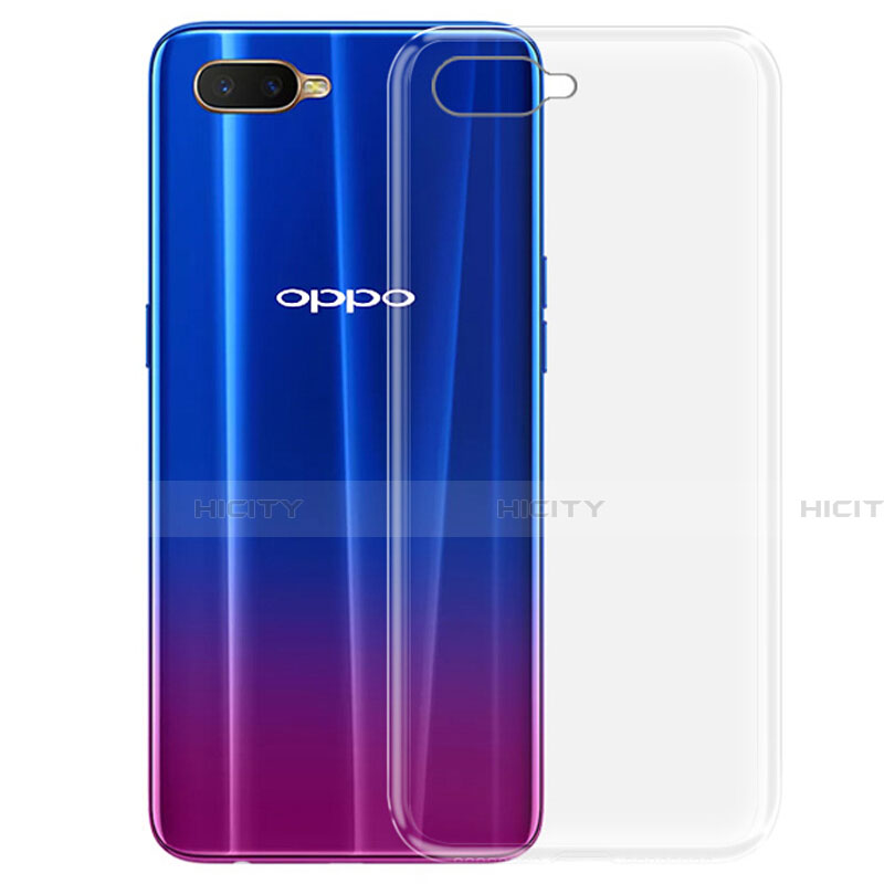 Custodia Silicone Trasparente Ultra Sottile Morbida Z03 per Oppo K1 Chiaro