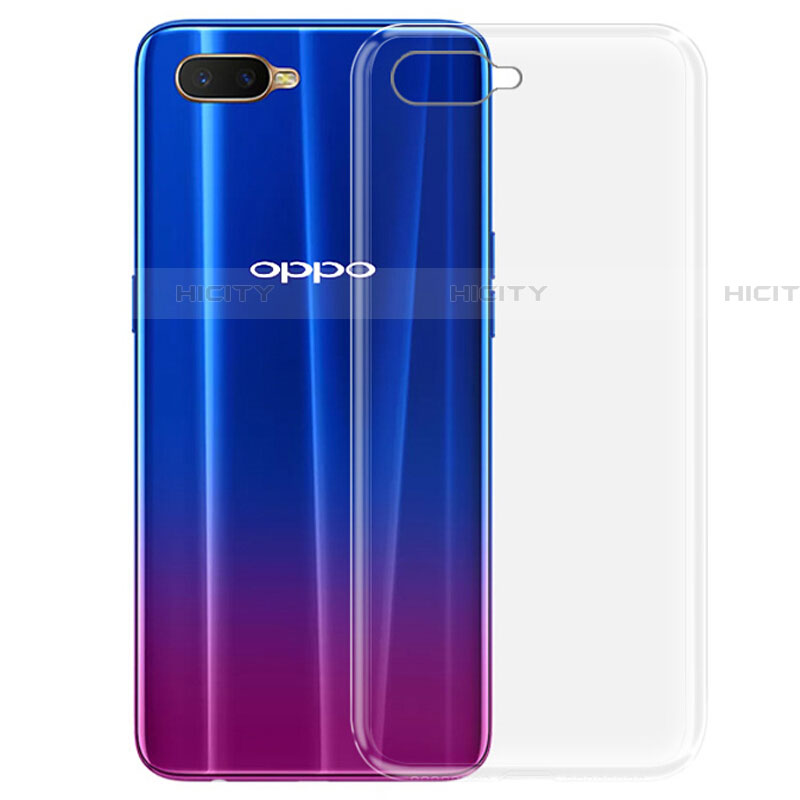 Custodia Silicone Trasparente Ultra Sottile Morbida Z03 per Oppo RX17 Neo Chiaro