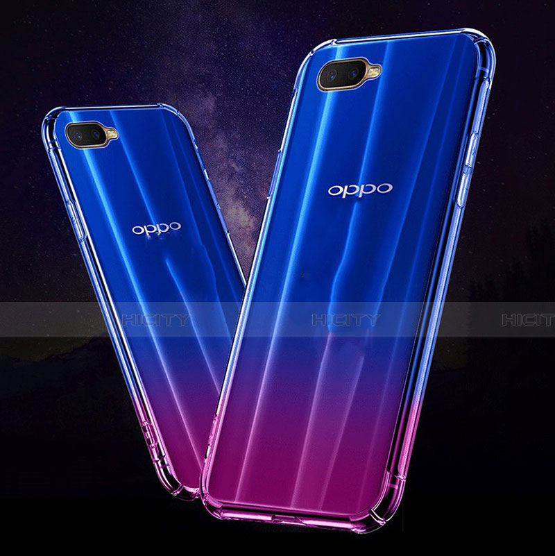 Custodia Silicone Trasparente Ultra Sottile Morbida Z05 per Oppo K1 Chiaro