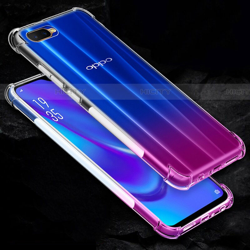 Custodia Silicone Trasparente Ultra Sottile Morbida Z06 per Oppo RX17 Neo Chiaro