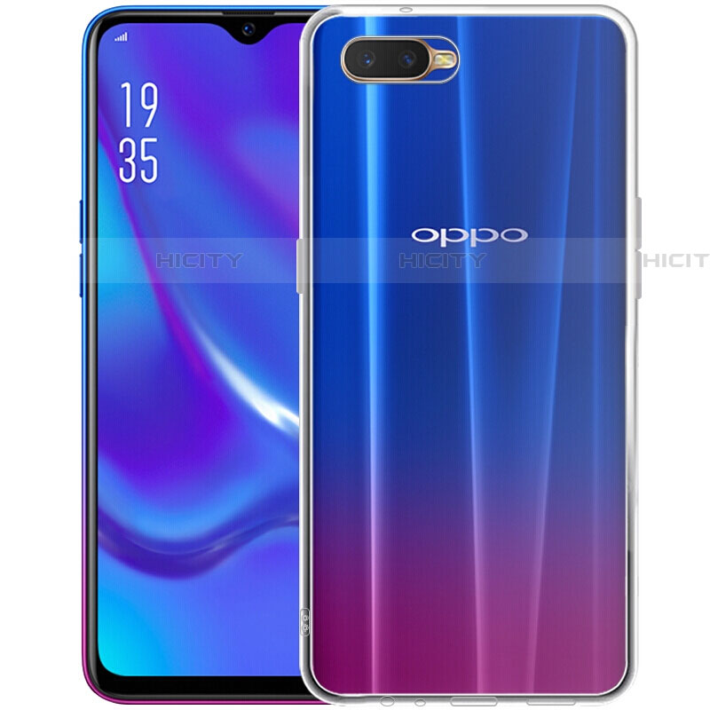 Custodia Silicone Trasparente Ultra Sottile Morbida Z07 per Oppo RX17 Neo Chiaro