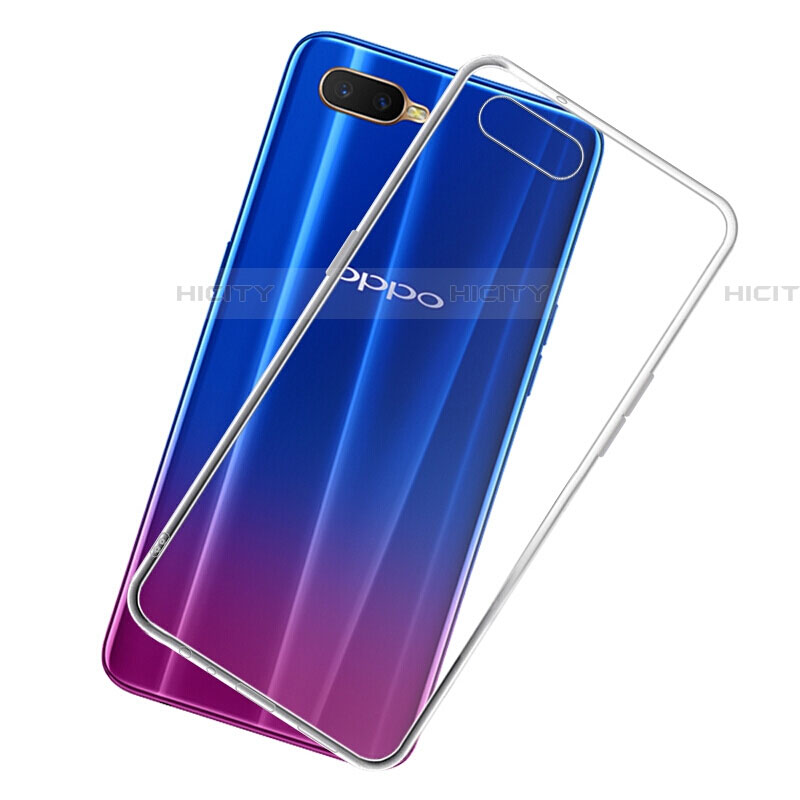 Custodia Silicone Trasparente Ultra Sottile Morbida Z07 per Oppo RX17 Neo Chiaro