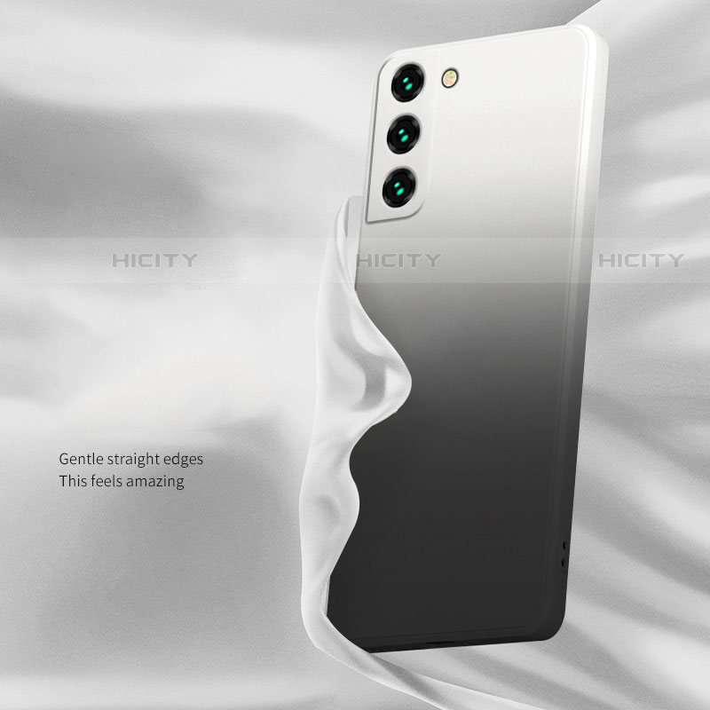 Custodia Silicone Ultra Sottile Cover Morbida Sfumato per Samsung Galaxy S21 FE 5G Nero