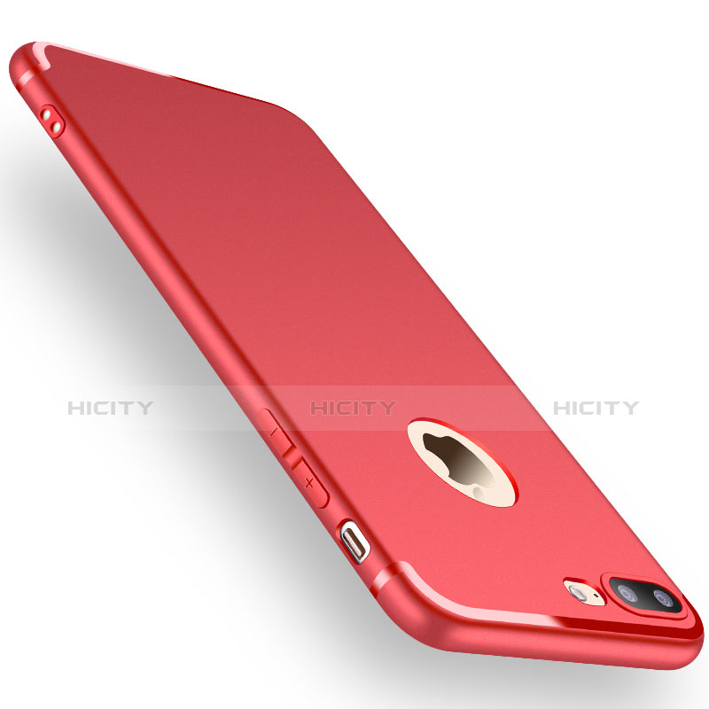Custodia Silicone Ultra Sottile Cover Morbida Z15 per Apple iPhone 8 Plus Rosso