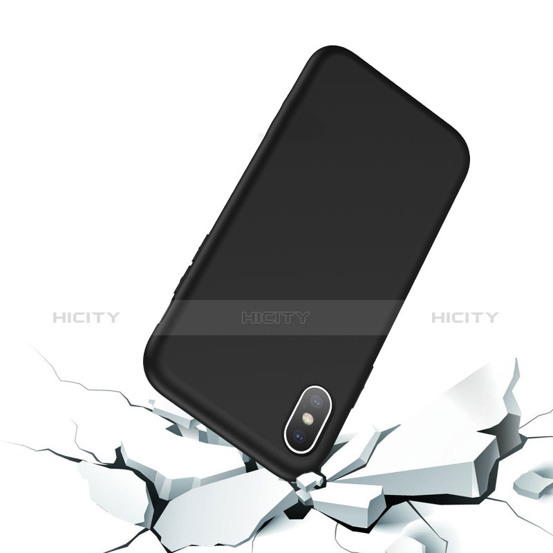 Custodia Silicone Ultra Sottile Morbida 360 Gradi B02 per Apple iPhone Xs Max Nero