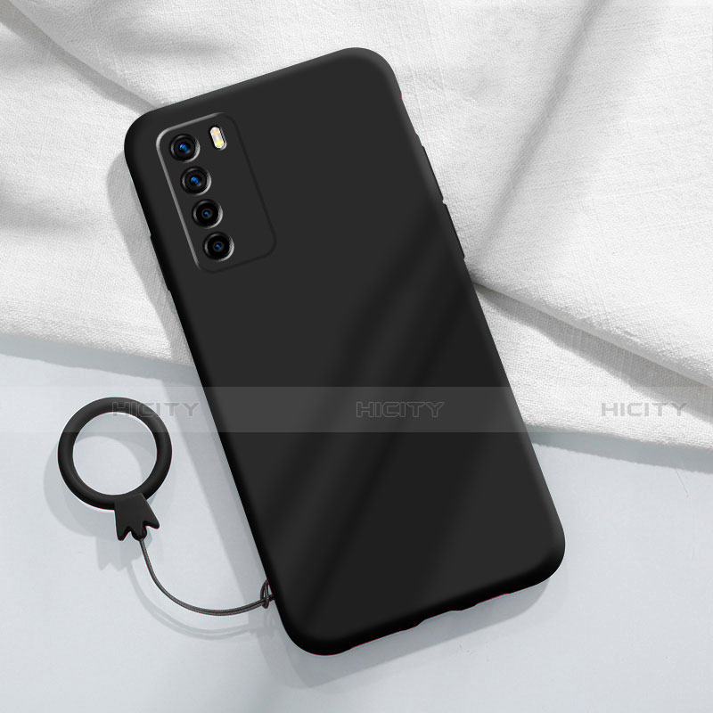 Custodia Silicone Ultra Sottile Morbida 360 Gradi Cover C01 per Huawei Honor Play4 5G Nero