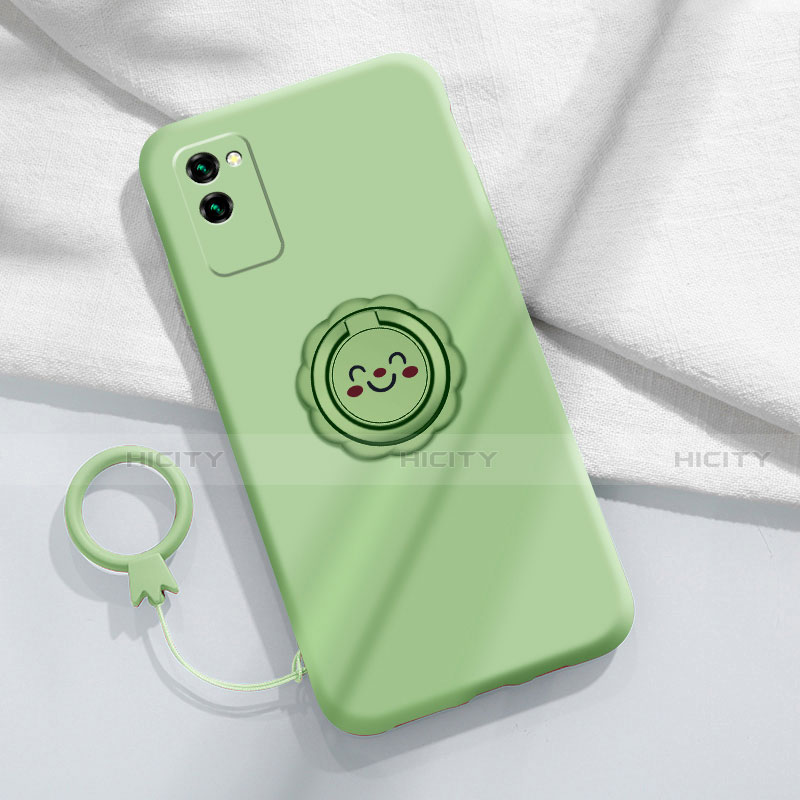 Custodia Silicone Ultra Sottile Morbida 360 Gradi Cover C01 per Huawei Honor Play4 Pro 5G Verde Pastello