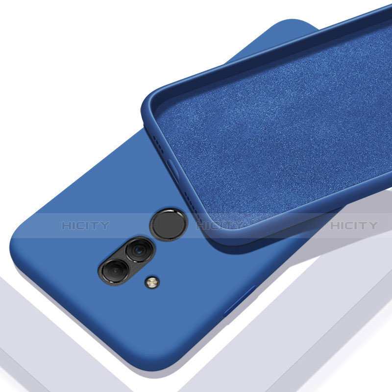 Custodia Silicone Ultra Sottile Morbida 360 Gradi Cover C01 per Huawei Mate 20 Lite Blu