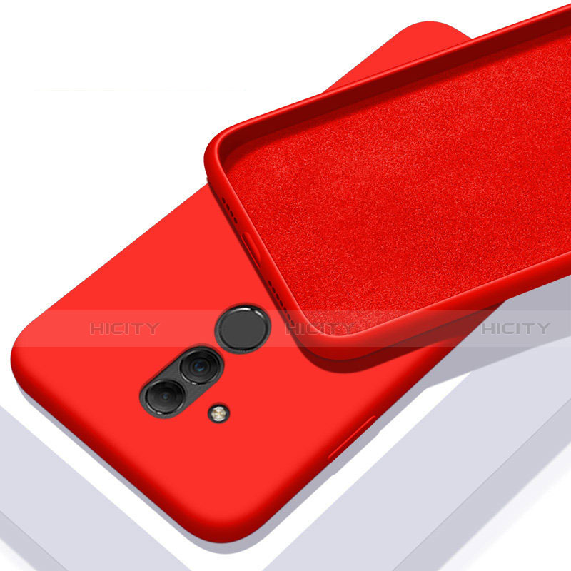 Custodia Silicone Ultra Sottile Morbida 360 Gradi Cover C01 per Huawei Mate 20 Lite Rosso