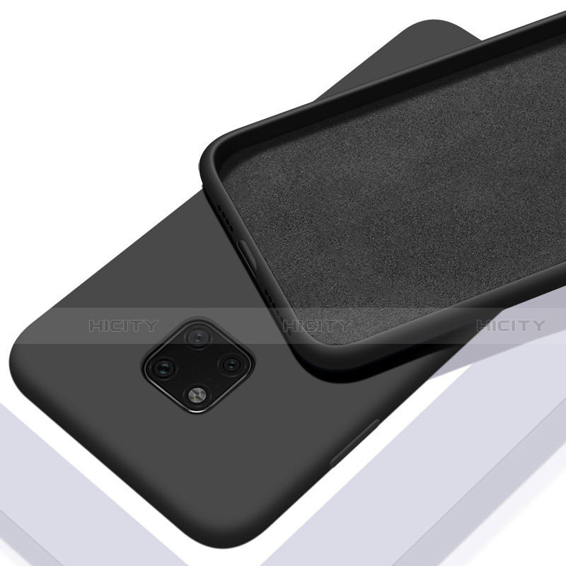 Custodia Silicone Ultra Sottile Morbida 360 Gradi Cover C01 per Huawei Mate 20 Pro Nero