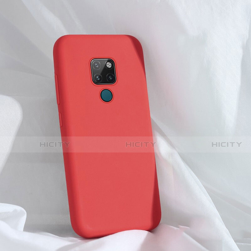 Custodia Silicone Ultra Sottile Morbida 360 Gradi Cover C01 per Huawei Mate 20 Rosso