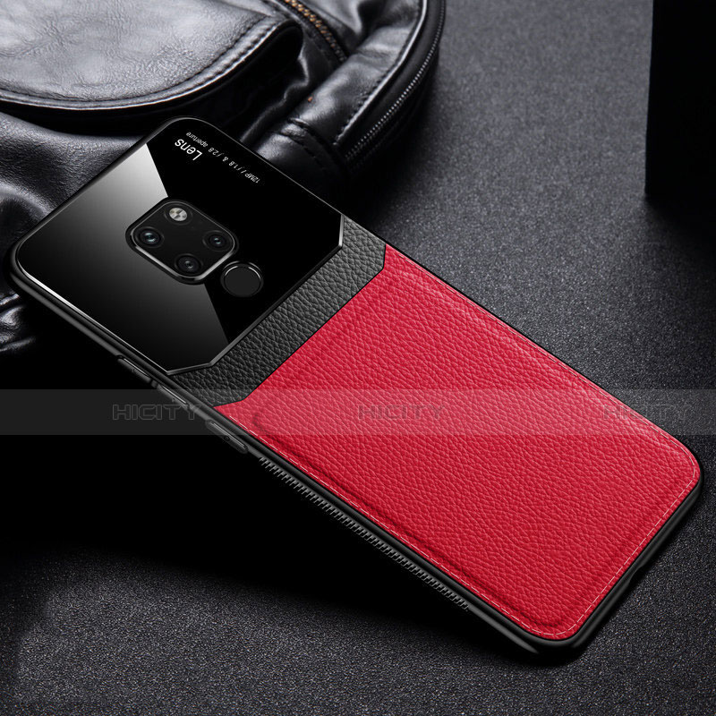 Custodia Silicone Ultra Sottile Morbida 360 Gradi Cover C01 per Huawei Mate 20 X 5G Rosso