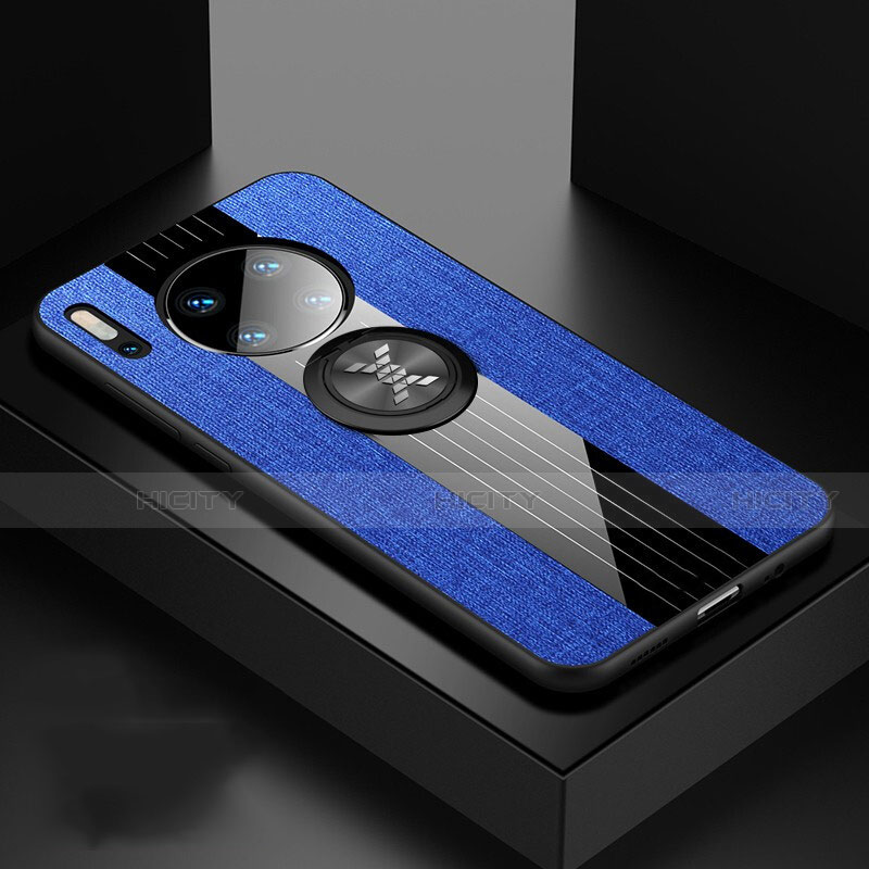 Custodia Silicone Ultra Sottile Morbida 360 Gradi Cover C01 per Huawei Mate 30 Pro Blu