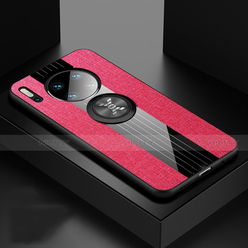 Custodia Silicone Ultra Sottile Morbida 360 Gradi Cover C01 per Huawei Mate 30 Rosso