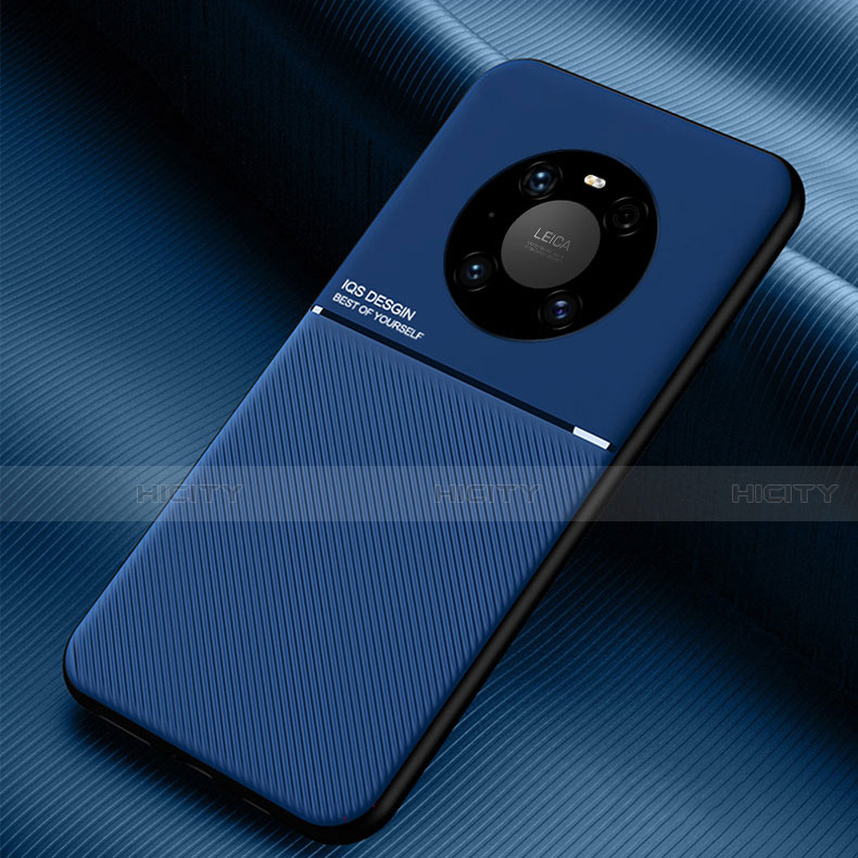 Custodia Silicone Ultra Sottile Morbida 360 Gradi Cover C01 per Huawei Mate 40 Blu