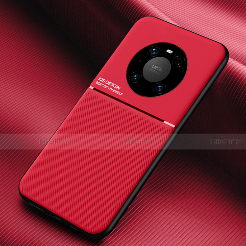 Custodia Silicone Ultra Sottile Morbida 360 Gradi Cover C01 per Huawei Mate 40E 4G Rosso