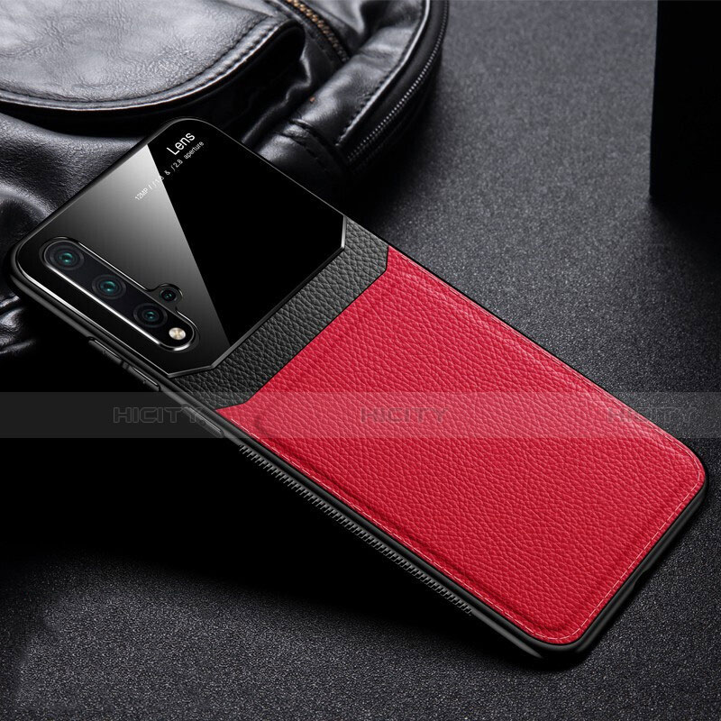 Custodia Silicone Ultra Sottile Morbida 360 Gradi Cover C01 per Huawei Nova 5 Pro Rosso