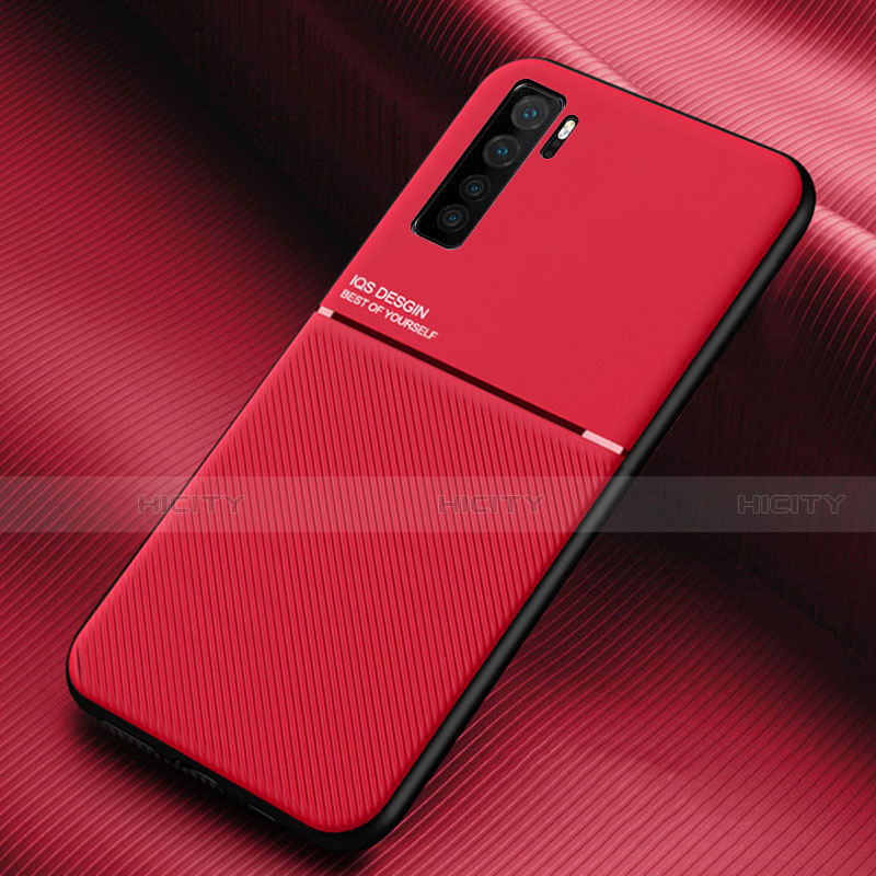 Custodia Silicone Ultra Sottile Morbida 360 Gradi Cover C01 per Huawei Nova 7 SE 5G Rosso