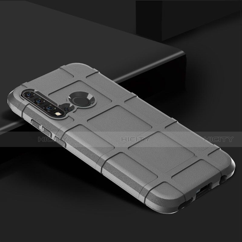 Custodia Silicone Ultra Sottile Morbida 360 Gradi Cover C01 per Huawei P20 Lite (2019) Argento