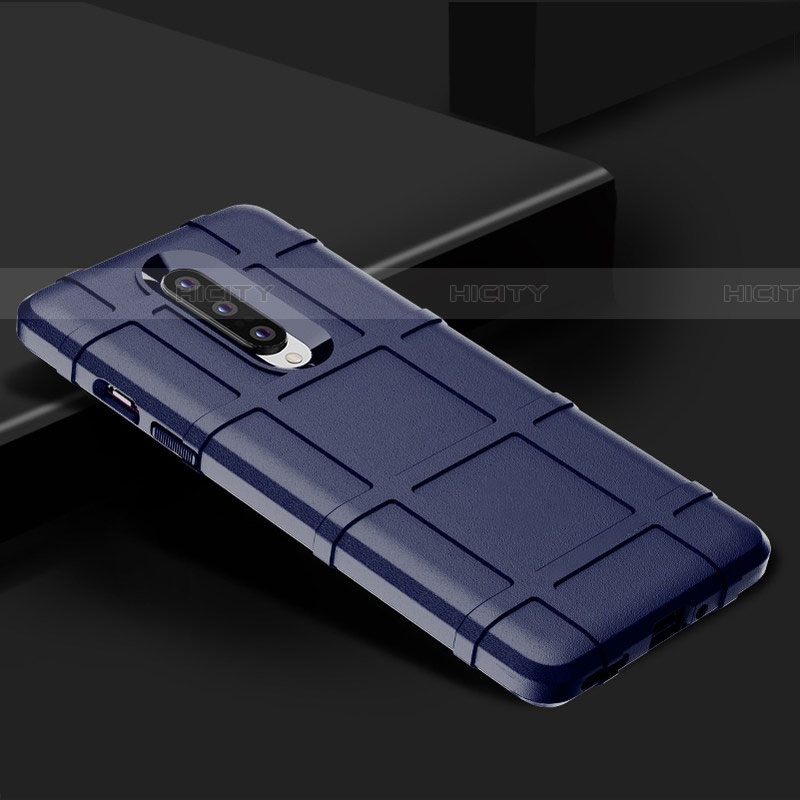 Custodia Silicone Ultra Sottile Morbida 360 Gradi Cover C01 per OnePlus 8 Blu