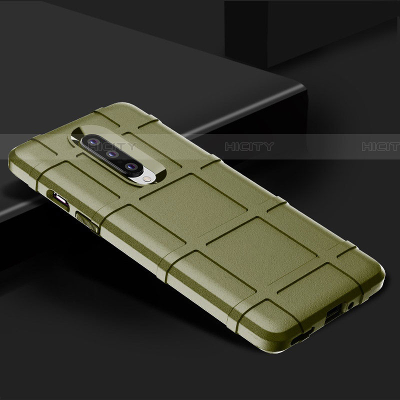 Custodia Silicone Ultra Sottile Morbida 360 Gradi Cover C01 per OnePlus 8 Verde