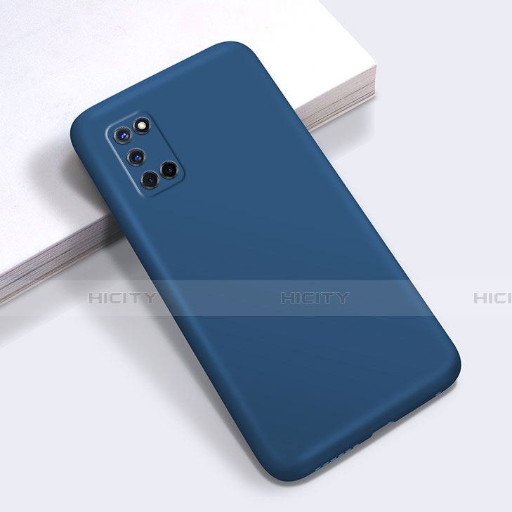 Custodia Silicone Ultra Sottile Morbida 360 Gradi Cover C01 per Oppo A72 Blu