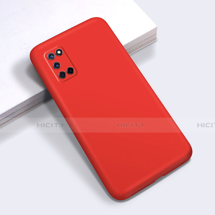 Custodia Silicone Ultra Sottile Morbida 360 Gradi Cover C01 per Oppo A92 Rosso