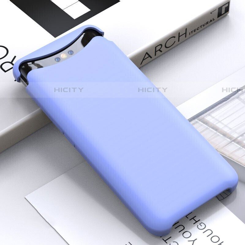 Custodia Silicone Ultra Sottile Morbida 360 Gradi Cover C01 per Oppo Find X Viola