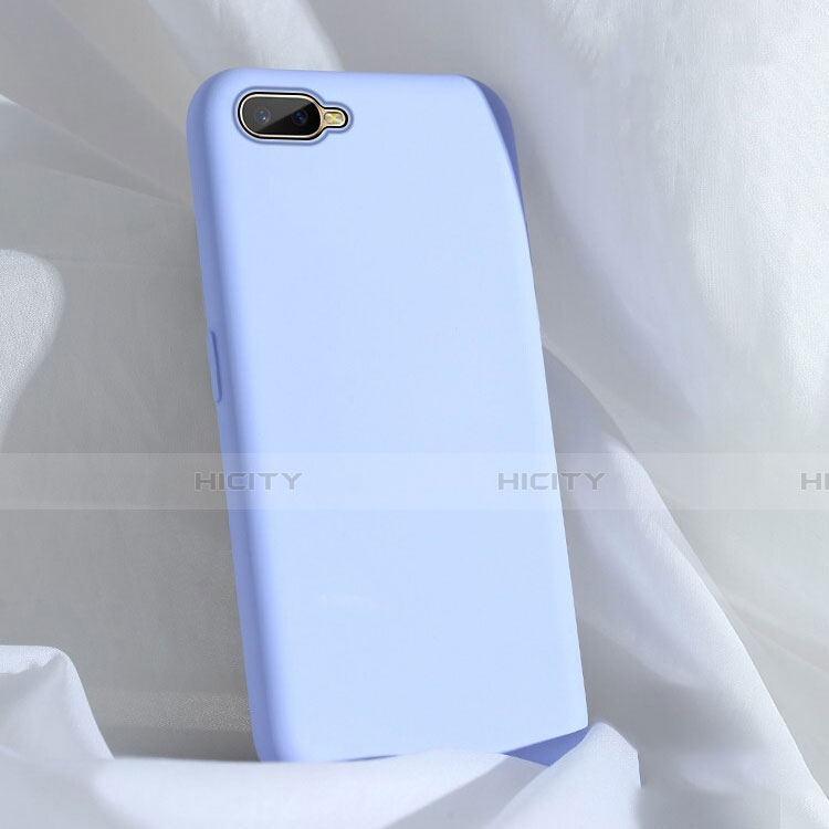 Custodia Silicone Ultra Sottile Morbida 360 Gradi Cover C01 per Oppo K1 Cielo Blu