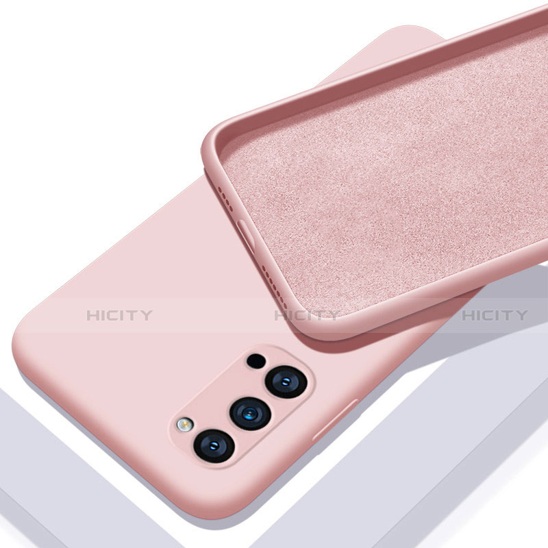 Custodia Silicone Ultra Sottile Morbida 360 Gradi Cover C01 per Oppo Reno4 Pro 5G Rosa