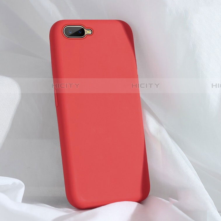 Custodia Silicone Ultra Sottile Morbida 360 Gradi Cover C01 per Oppo RX17 Neo Rosso