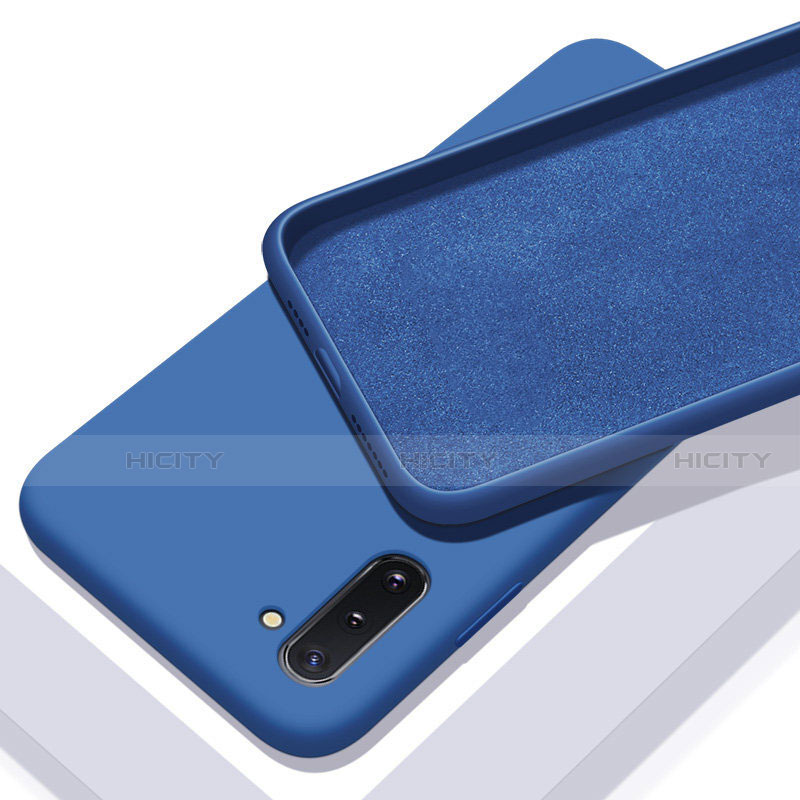 Custodia Silicone Ultra Sottile Morbida 360 Gradi Cover C01 per Samsung Galaxy Note 10 5G Blu